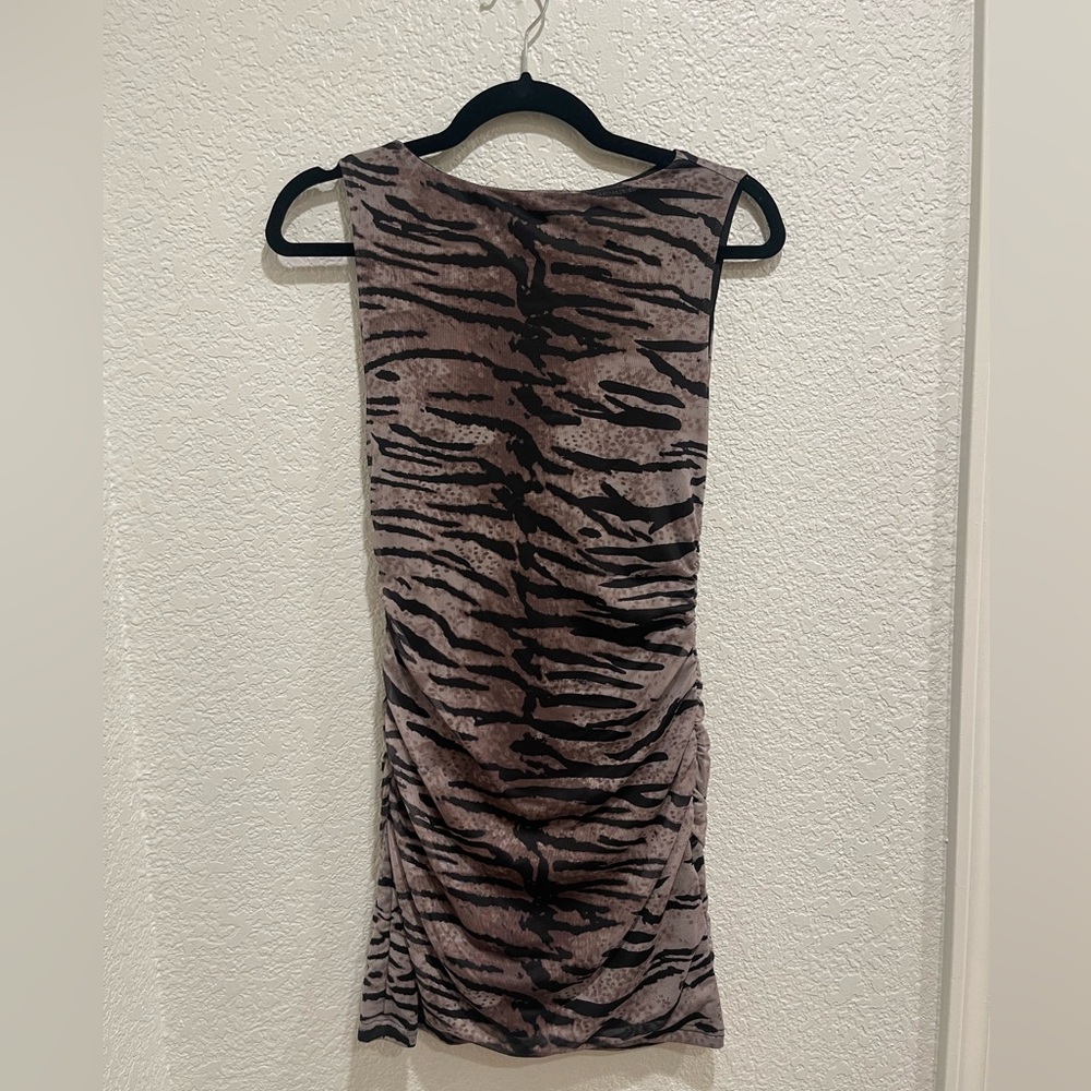 Animal Print Sleeveless Dress